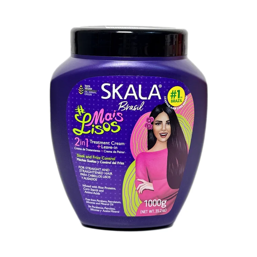 کرم حالت‌دهنده و صاف‌کننده مو اسکالا مدل مایس لیسوس 2 در 1 Skala Brasil Mais Lisos Treatment Cream 1000g