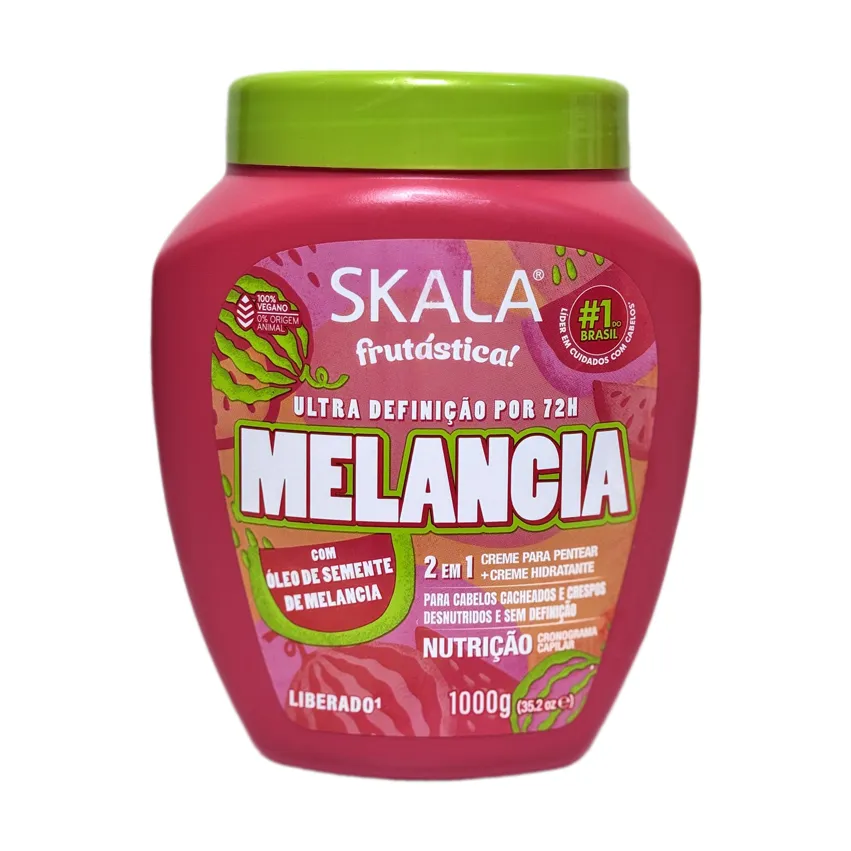 کرم حالت‌دهنده و آبرسان مو اسکالا مدل هندوانه 2 در 1 Skala Frutística Melancia 1000g