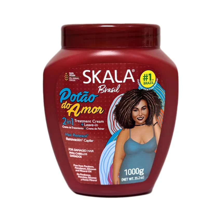 کرم ترمیم‌کننده و حالت‌دهنده مو اسکالا مدل پوتائو دو آمور 2 در 1 Skala Brasil Potão do Amor Treatment Cream 1000g